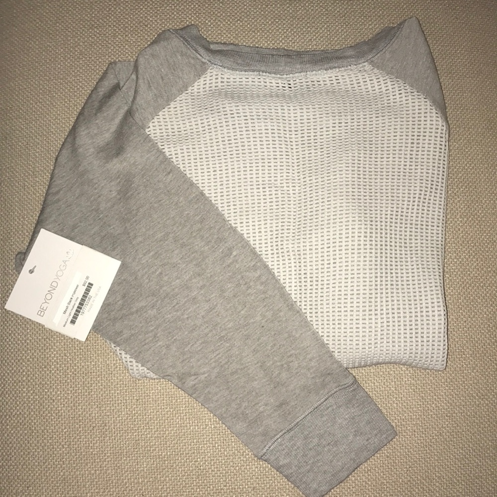 Beyond Yoga Mesh Back Pullover